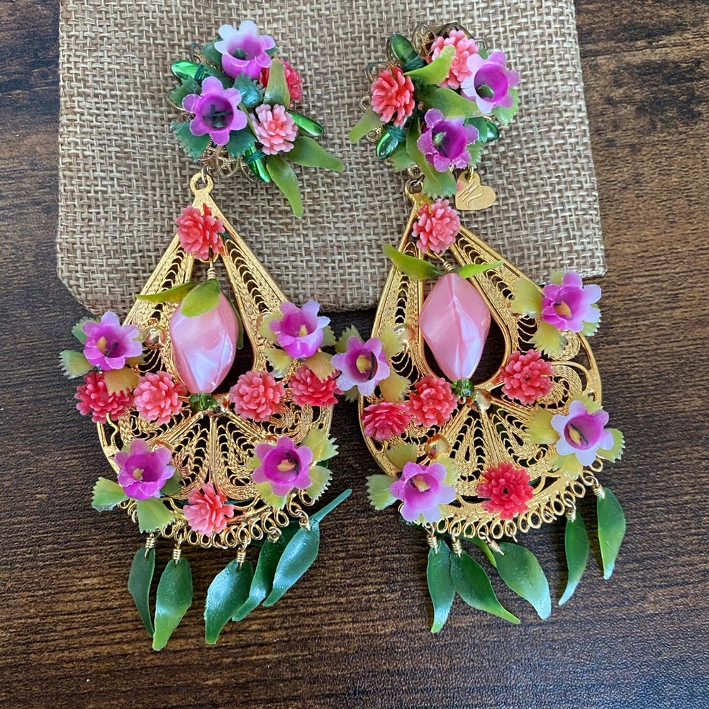 Mercedes Salazar Fiesta Flor Earrings